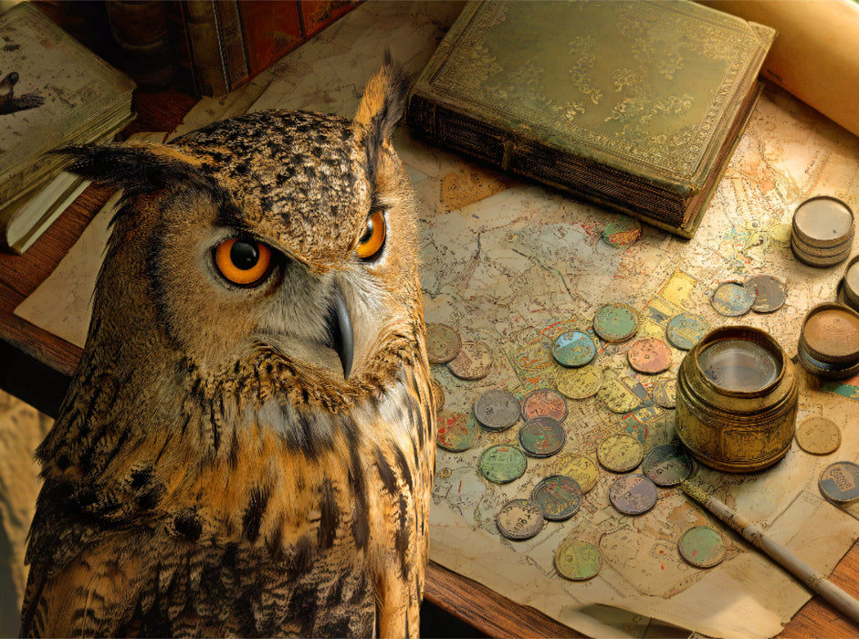 Brettspiel Eule - CALVENDO Foto-Puzzle'