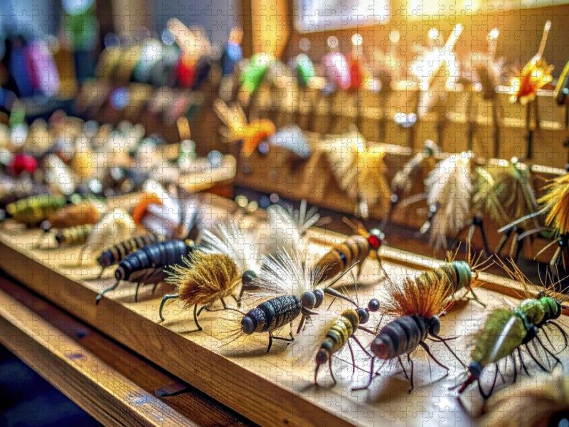 Auch mit einem kleinen Haken kann man große Fische fangen. - CALVENDO Foto-Puzzle'
