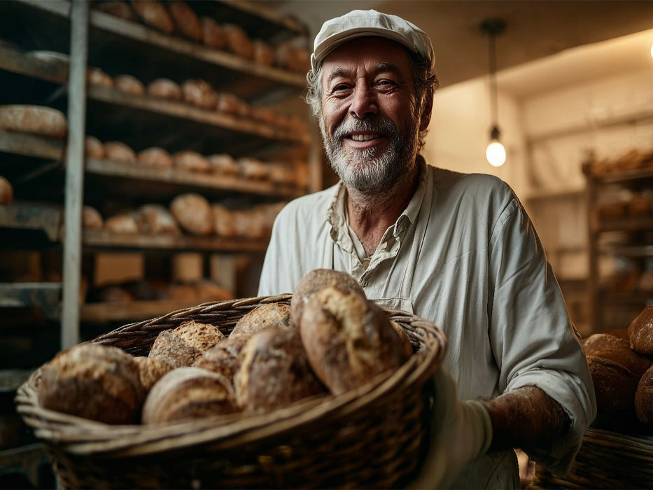 Früh aufstehen, um anderen den Tag zu versüßen genau das ist Bäckerhandwerk - CALVENDO Foto-Puzzle'
