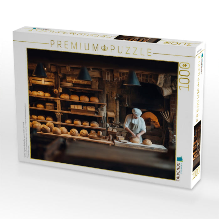 Wo der Tag nach Brot duftet, waren Helden am Werk - CALVENDO Foto-Puzzle'