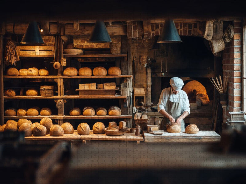 Wo der Tag nach Brot duftet, waren Helden am Werk - CALVENDO Foto-Puzzle'