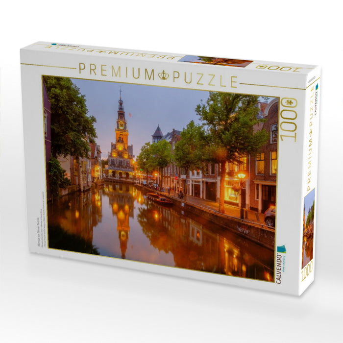 Alkmaar zur Blauen Stunde - CALVENDO Foto-Puzzle'