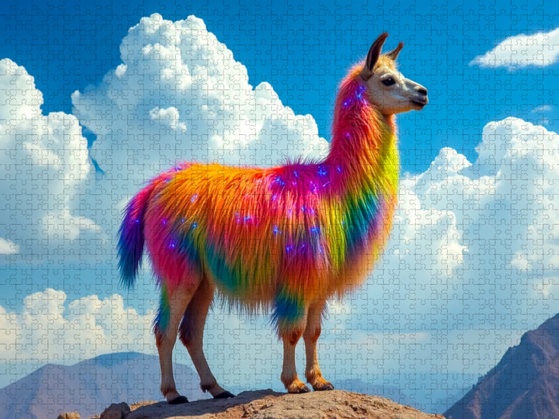 Urcuchillay, himmlischer Lama-Tiergott - CALVENDO Foto-Puzzle'