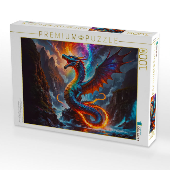 Amaru, geflügelte Regenbogenschlange - CALVENDO Foto-Puzzle'