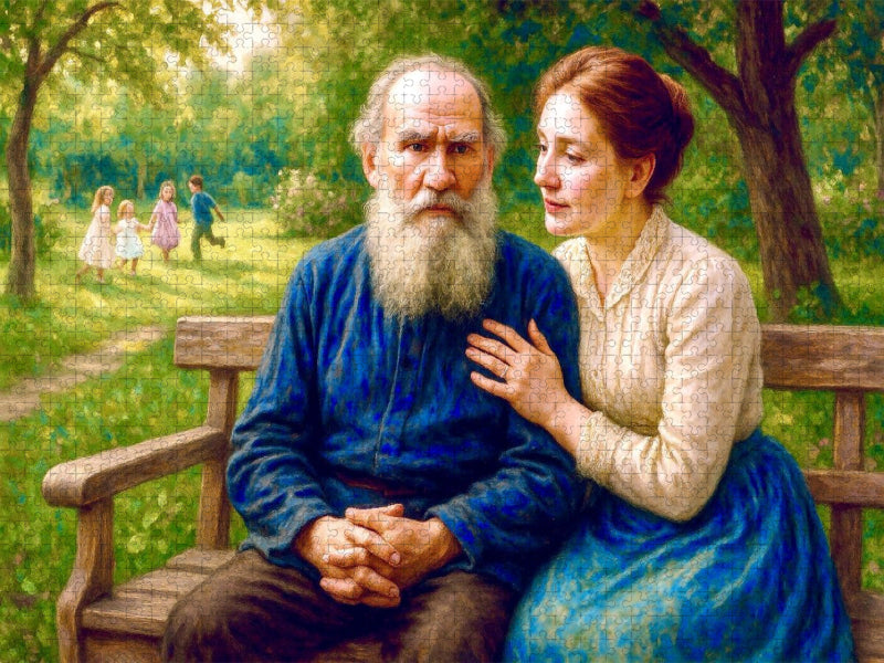 Leo Tolstoi in Jasnaja Poljana - CALVENDO Foto-Puzzle'