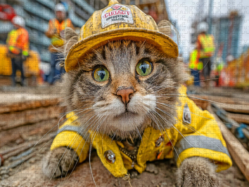 Arbeits Katze - CALVENDO Foto-Puzzle'