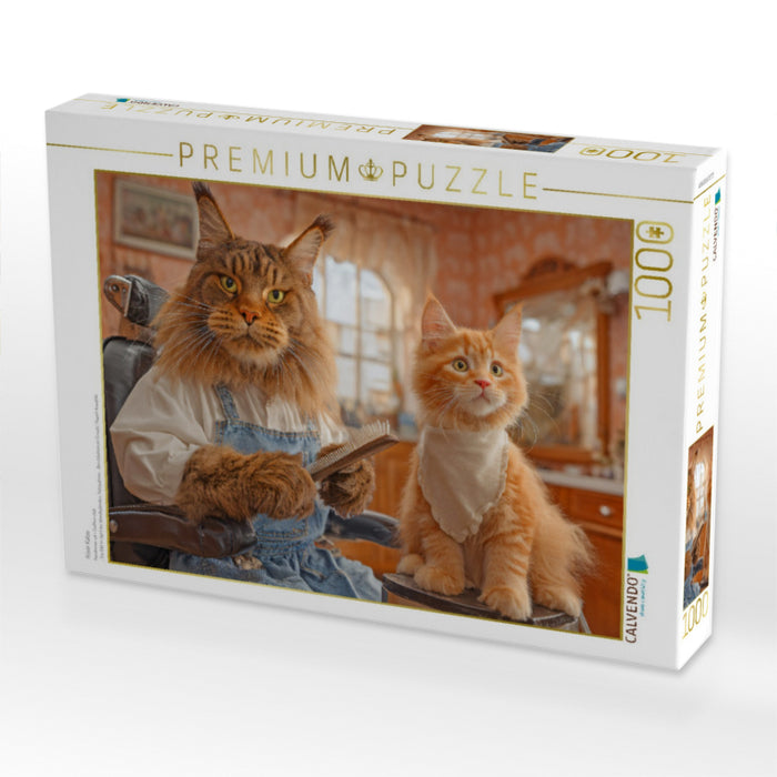 Frisör Katze - CALVENDO Foto-Puzzle'
