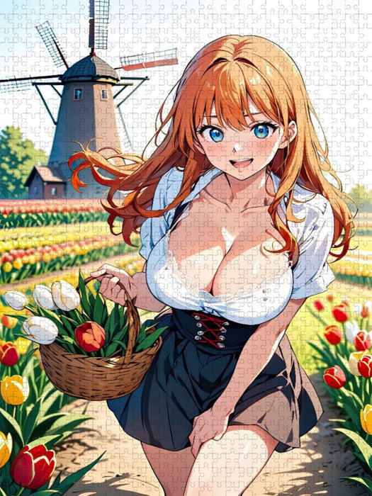 Niederlande – Tulip Temptation - CALVENDO Foto-Puzzle'