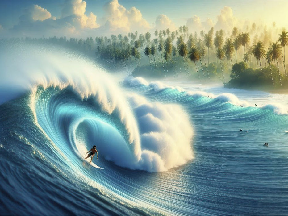 Das Surfen ist wie eine Musik, die man mit dem Körper spielt. - CALVENDO Foto-Puzzle'