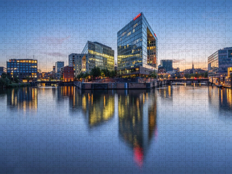 Ericusspitze zur Blauen Stunde - CALVENDO Foto-Puzzle'