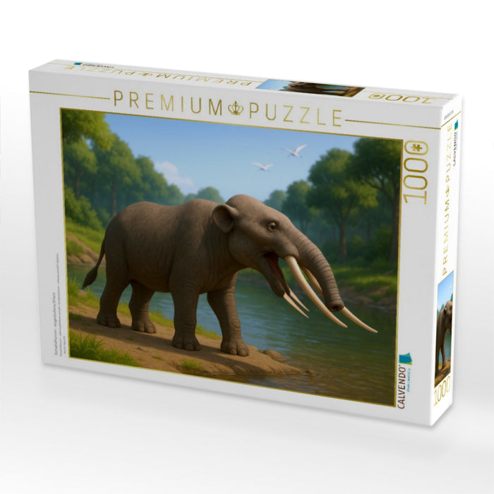 Gomphotherium - ausgestorbene Urtiere - CALVENDO Foto-Puzzle'