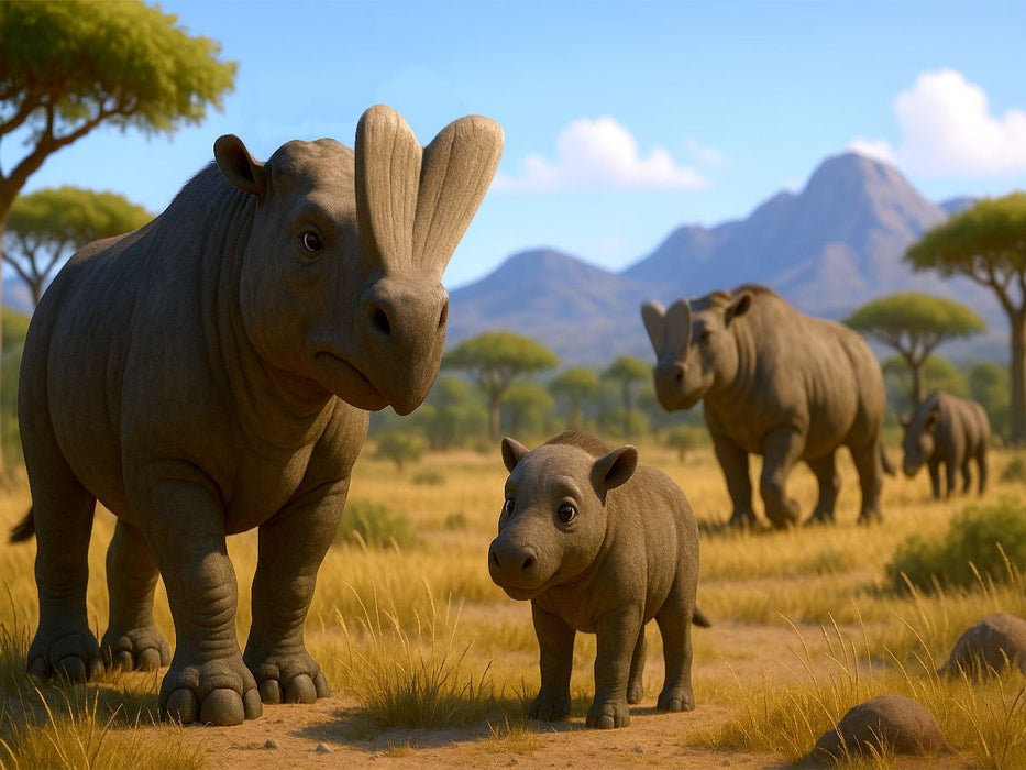 Embolotherium - ausgestorbene Urtiere - CALVENDO Foto-Puzzle'