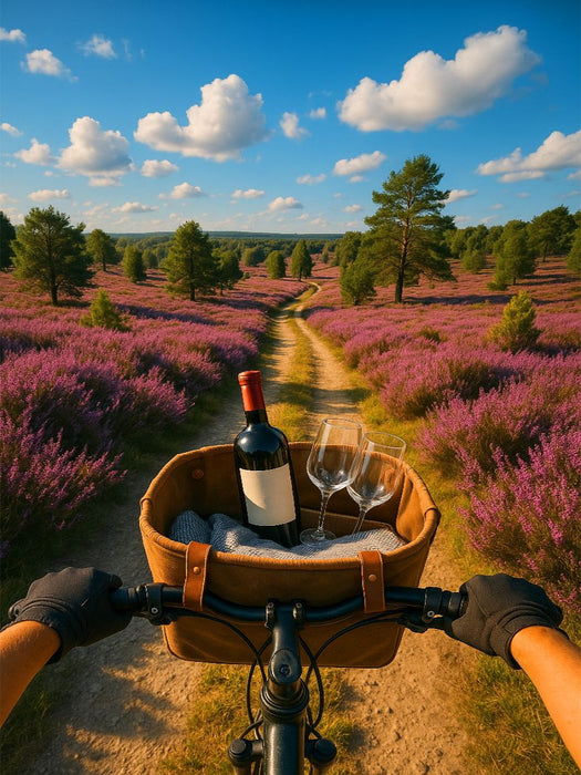 Lüneburger Heide mit dem Fahrrad - CALVENDO Foto-Puzzle'