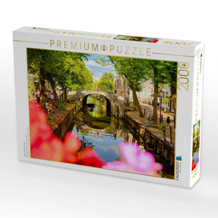 Edam, Gracht am Spui - CALVENDO Foto-Puzzle'