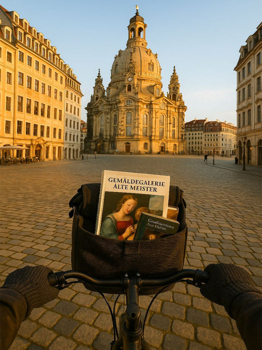 Dresden Frauenkirche mit dem Fahrrad - CALVENDO Foto-Puzzle'