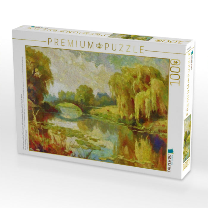 Stille und beschauliche Motive waren stets eine beliebte Motivquelle für Claude Monet. - CALVENDO Foto-Puzzle'