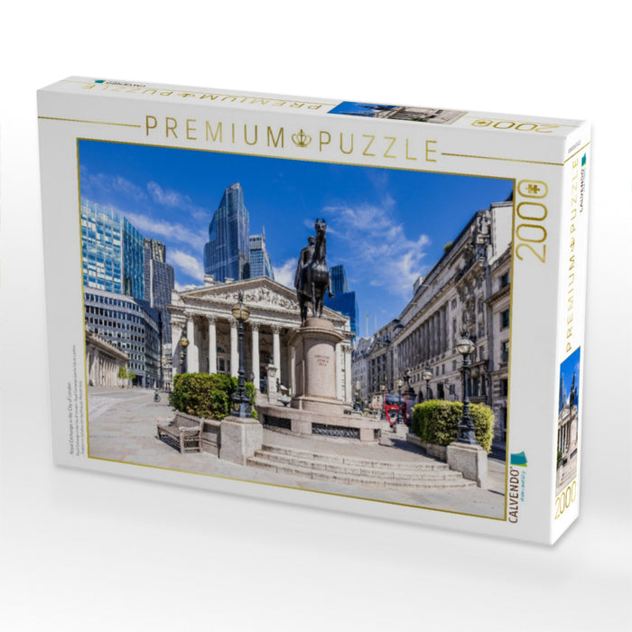 Royal Exchange in der City of London - CALVENDO Foto-Puzzle'