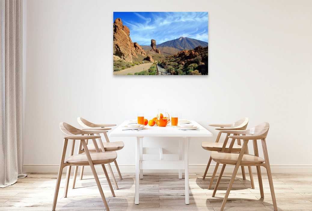 Premium Textil-Leinwand Roques de Garcia