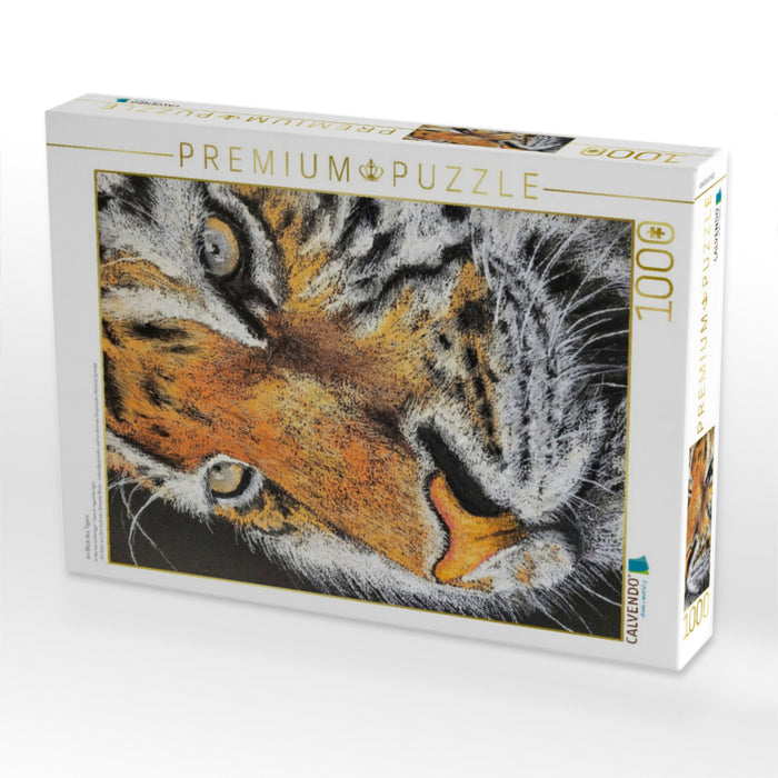 Im Blick des Tigers - CALVENDO Foto-Puzzle'
