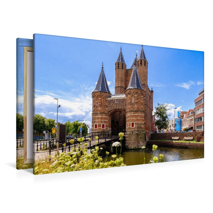 Premium Textil-Leinwand Haarlem Amsterdamse Poort