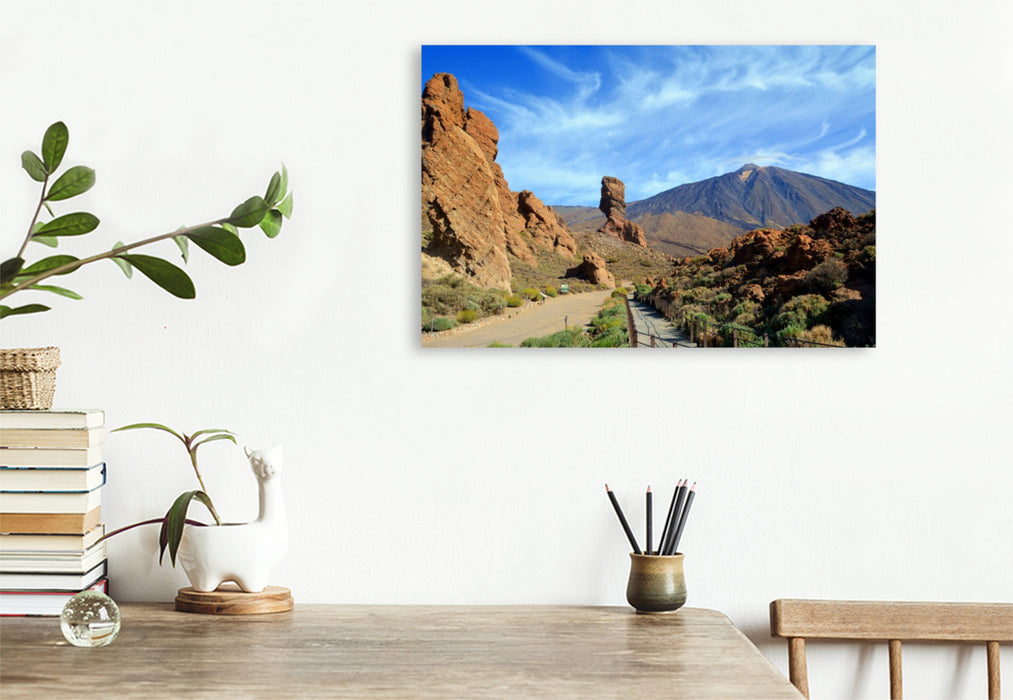 Premium Textil-Leinwand Roques de Garcia