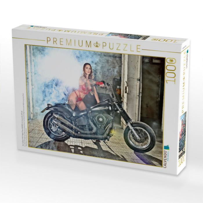 Evo Softail FXST Night Train Bj.1999 mt Lia_juwel_official - CALVENDO Foto-Puzzle'