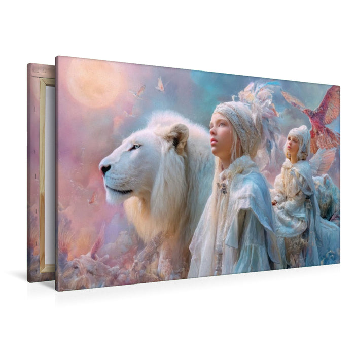 Premium Textil-Leinwand Paradiesische Welt