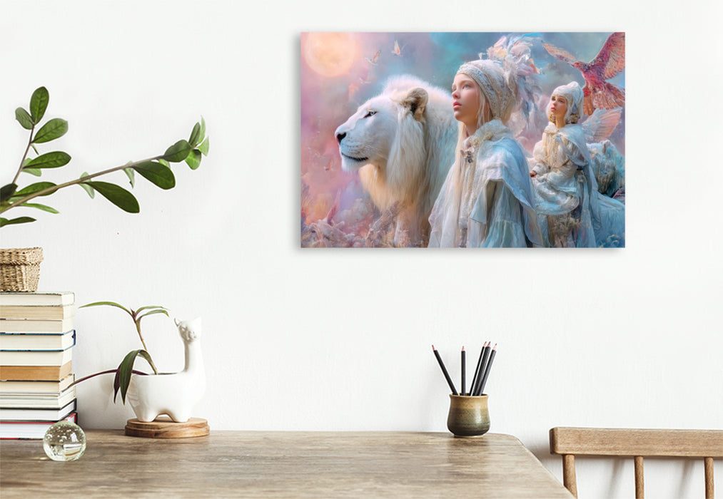 Premium Textil-Leinwand Paradiesische Welt