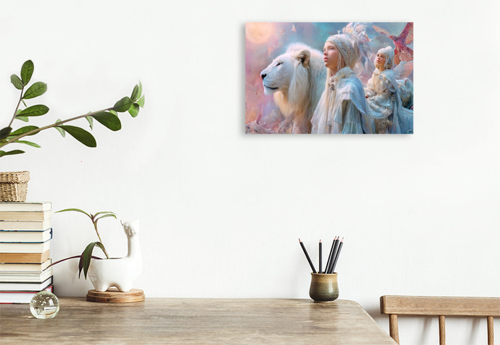 Premium Textil-Leinwand Paradiesische Welt