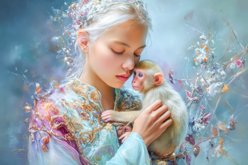 Premium Textil-Leinwand Paradiesische Welt