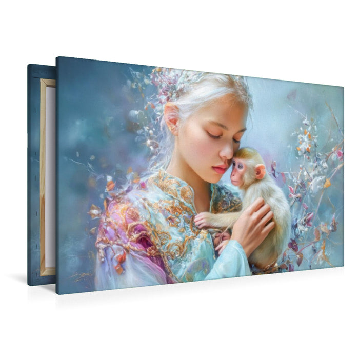 Premium Textil-Leinwand Paradiesische Welt