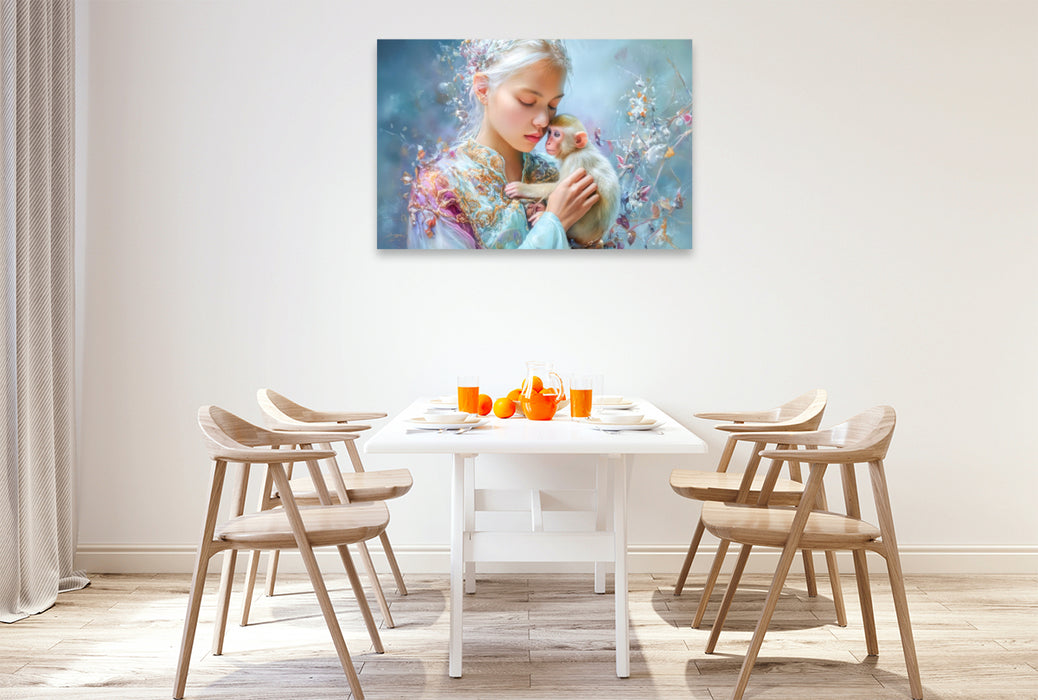 Premium Textil-Leinwand Paradiesische Welt