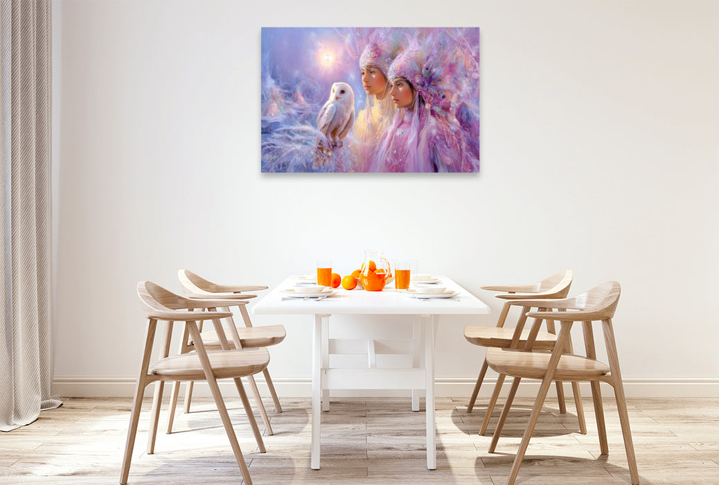 Premium Textil-Leinwand Paradiesische Welt