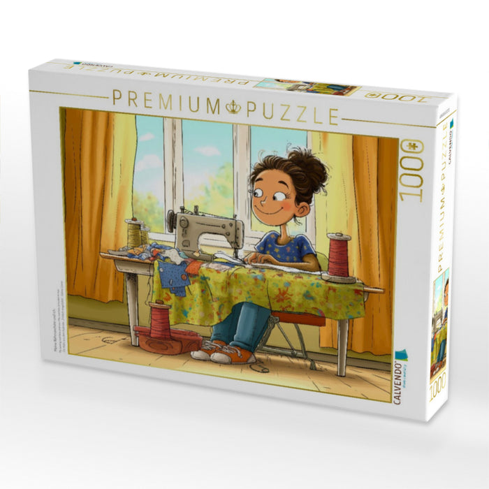 Meine Nähmaschine und ich - CALVENDO Foto-Puzzle'