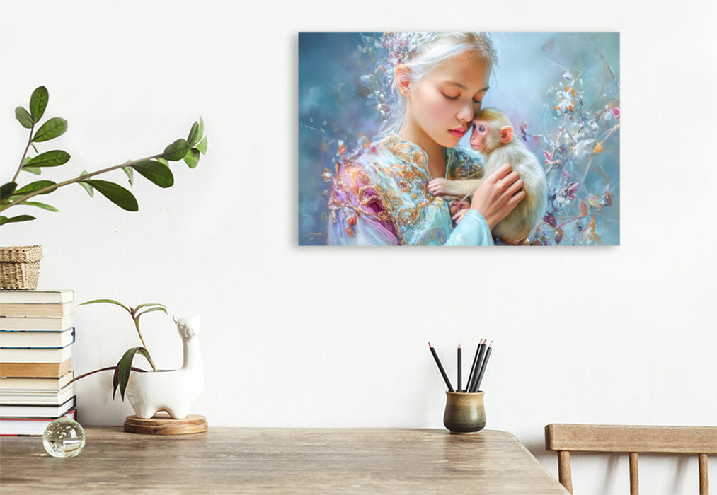 Premium Textil-Leinwand Paradiesische Welt