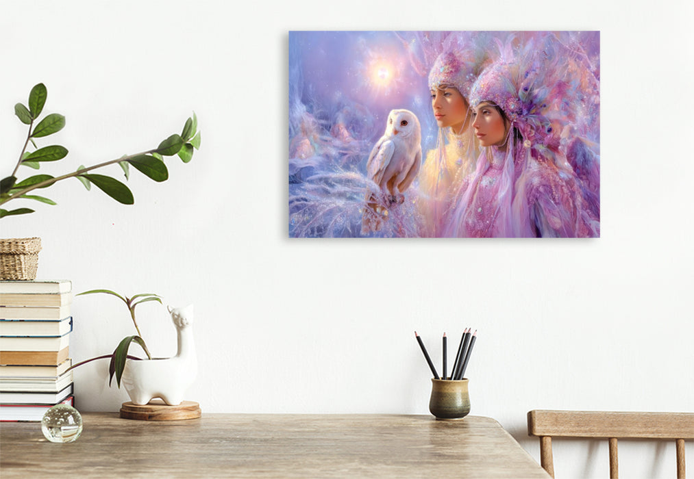 Premium Textil-Leinwand Paradiesische Welt