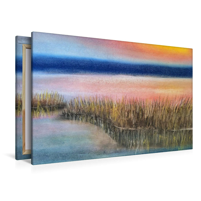 Premium Textil-Leinwand Spiegel der Stille