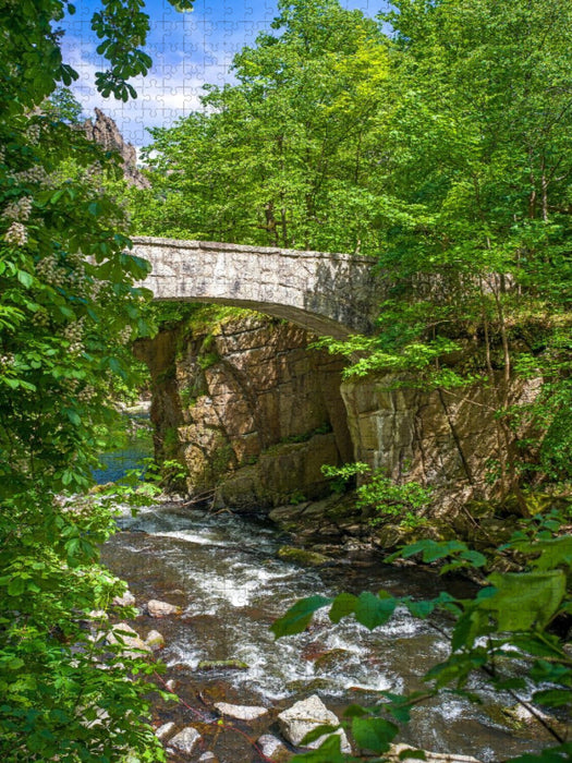 Bodetal - Jungfernbrücke - CALVENDO Foto-Puzzle'