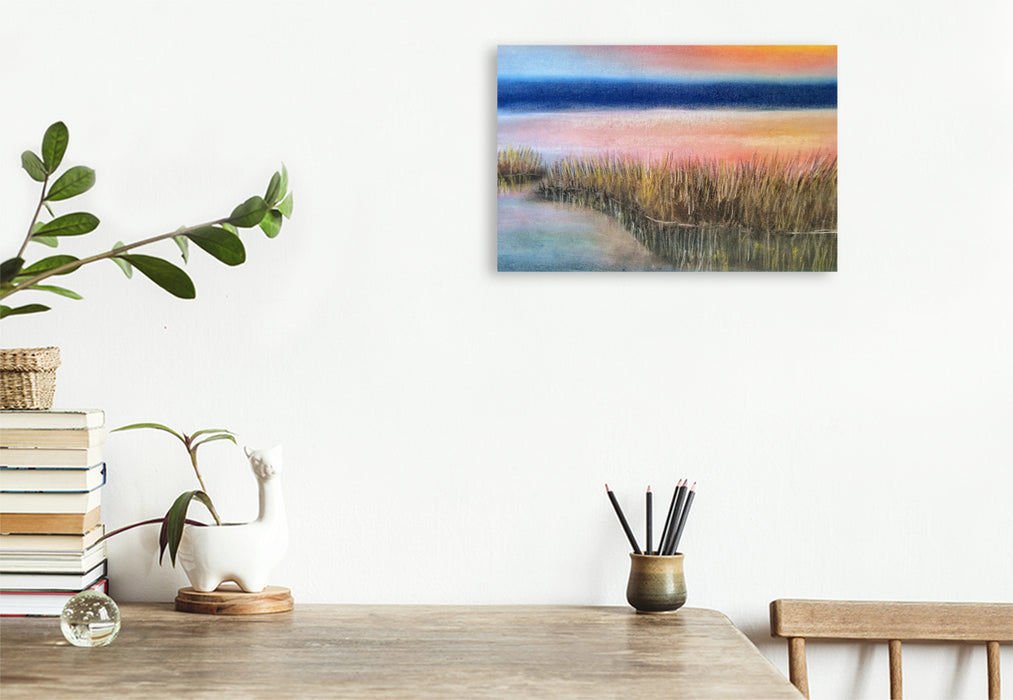 Premium Textil-Leinwand Spiegel der Stille