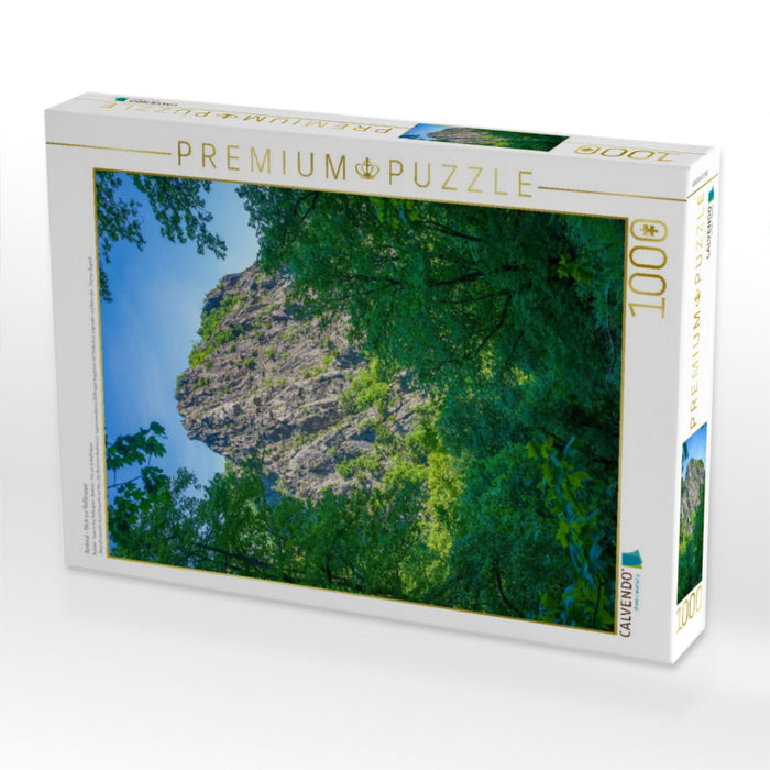 Bodetal - Blick zur Roßtrappe - CALVENDO Foto-Puzzle'