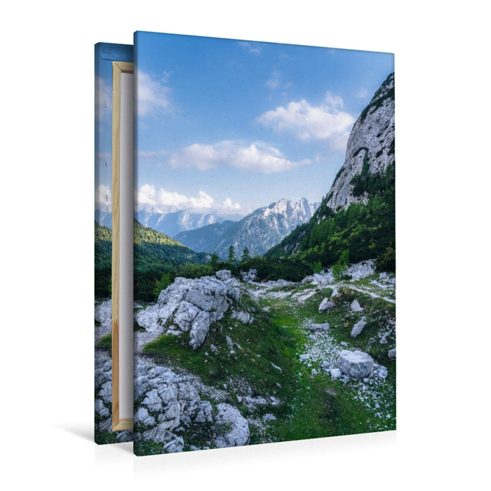 Premium Textil-Leinwand Julische Alpen