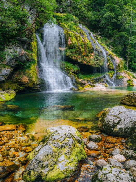 Virje Wasserfall - CALVENDO Foto-Puzzle'