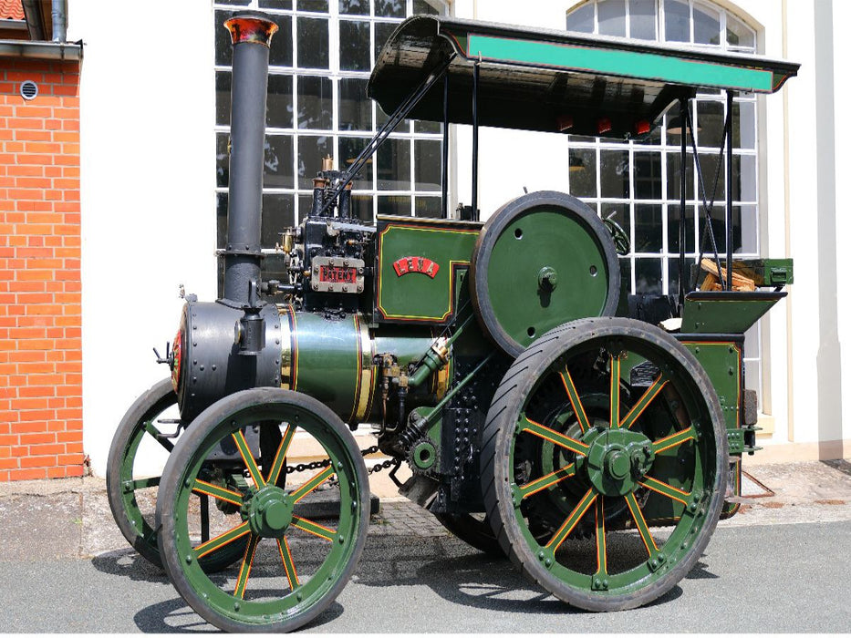 Dampftraktor Lena von Wallis u. Steevens, Hampshire, GB, Fabriknummer 2811, Baujahr 1905, Gewicht 3 t. - CALVENDO Foto-Puzzle'