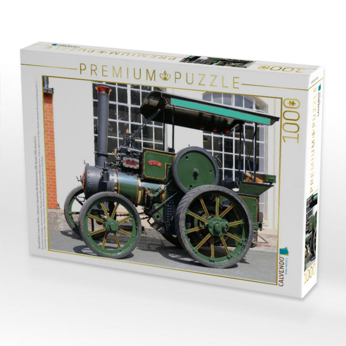 Dampftraktor Lena von Wallis u. Steevens, Hampshire, GB, Fabriknummer 2811, Baujahr 1905, Gewicht 3 t. - CALVENDO Foto-Puzzle'