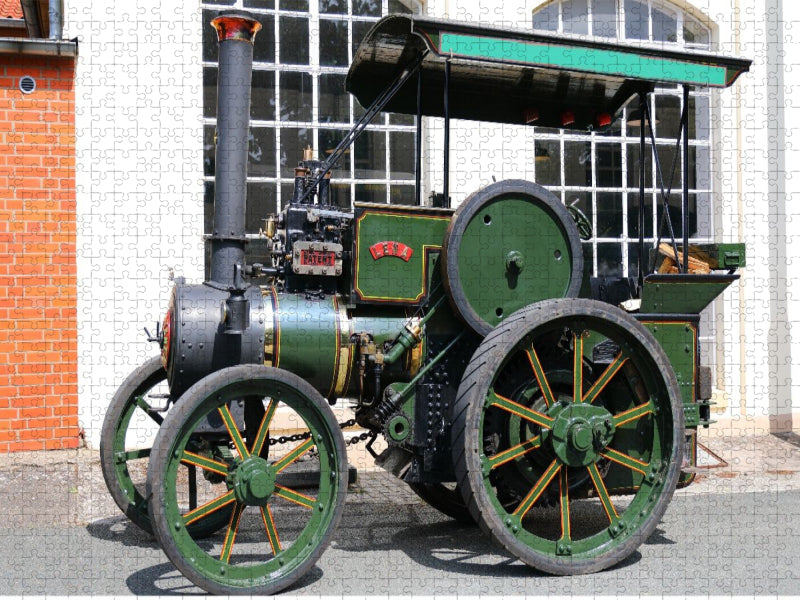 Dampftraktor Lena von Wallis u. Steevens, Hampshire, GB, Fabriknummer 2811, Baujahr 1905, Gewicht 3 t. - CALVENDO Foto-Puzzle'