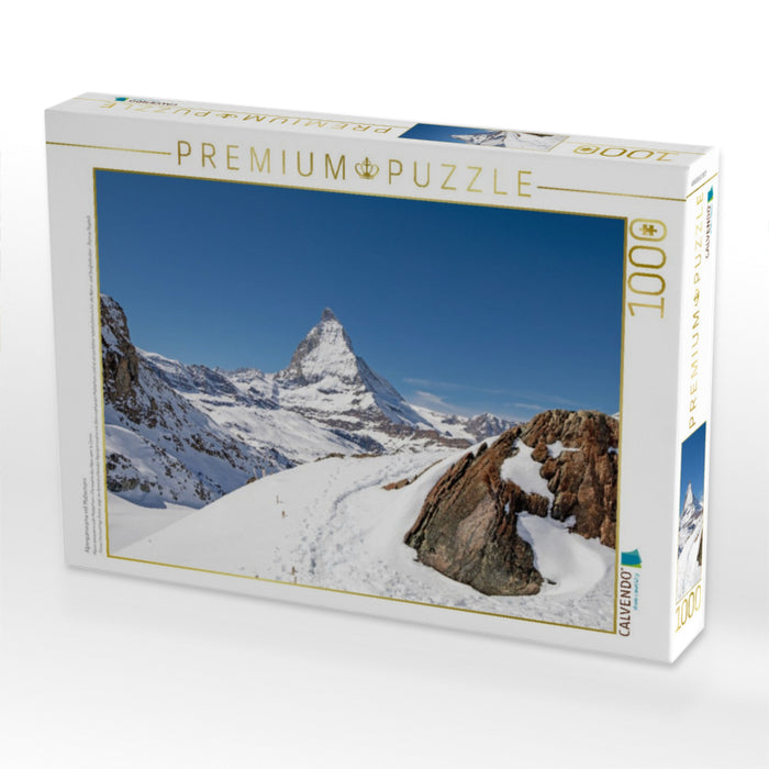 Alpenpanorama mit Matterhorn - CALVENDO Foto-Puzzle'