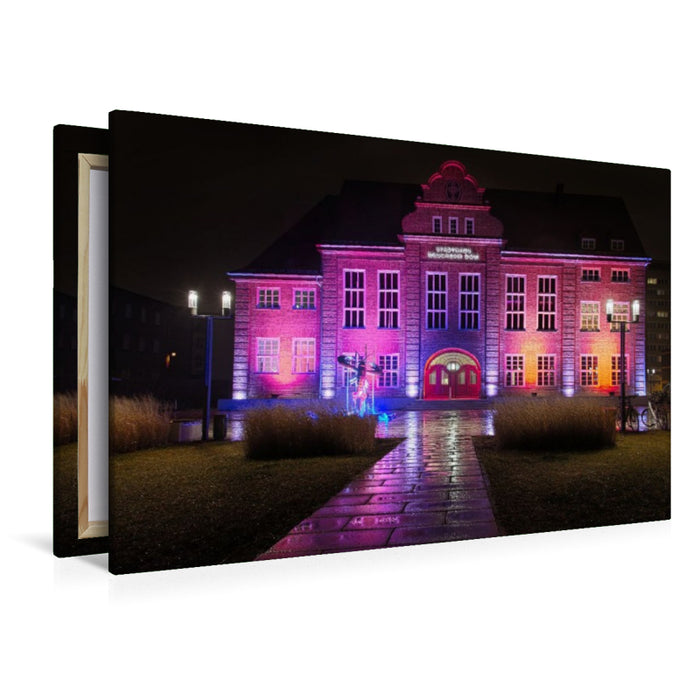 Premium Textil-Leinwand Das Cottbuser Stadthaus