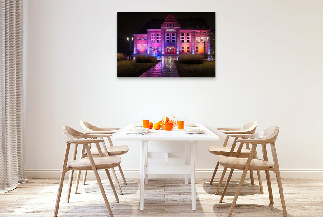 Premium Textil-Leinwand Das Cottbuser Stadthaus