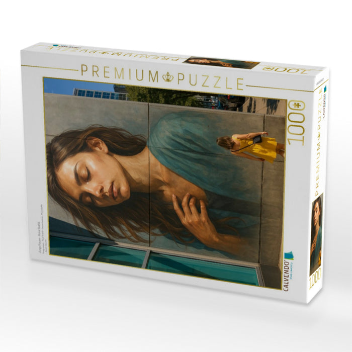 Junge Frauen - Mural Graffiti - CALVENDO Foto-Puzzle'