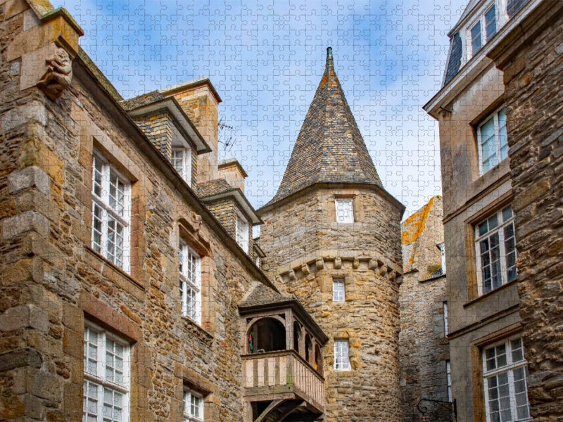 Haus der Herzogin Anne, Saint Malo, Bretagne, Frankreich - CALVENDO Foto-Puzzle'